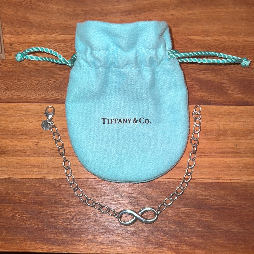 Real Tiffany AG925 Silver infinity bracelet